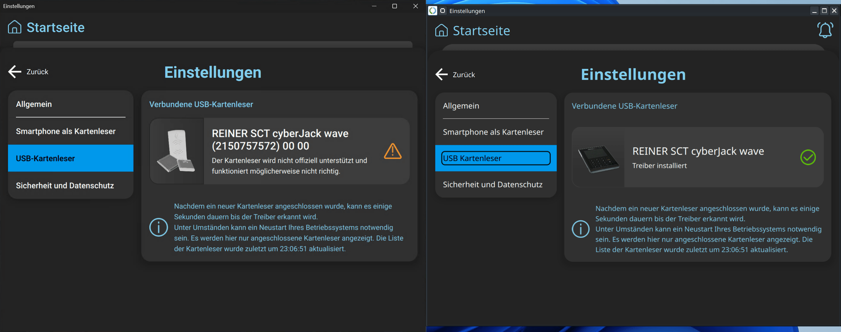 AusweisApp Einstellungen Windows Linux